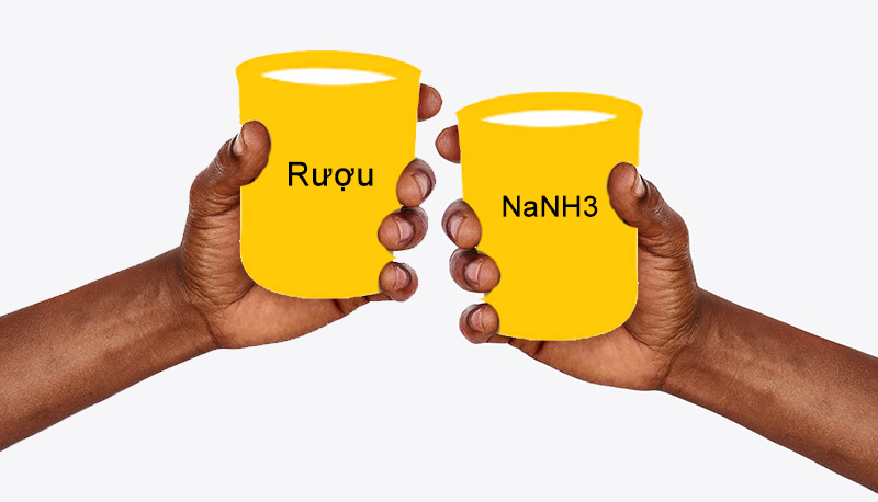 Rượu có thể tác dụng với Na, NaNH3